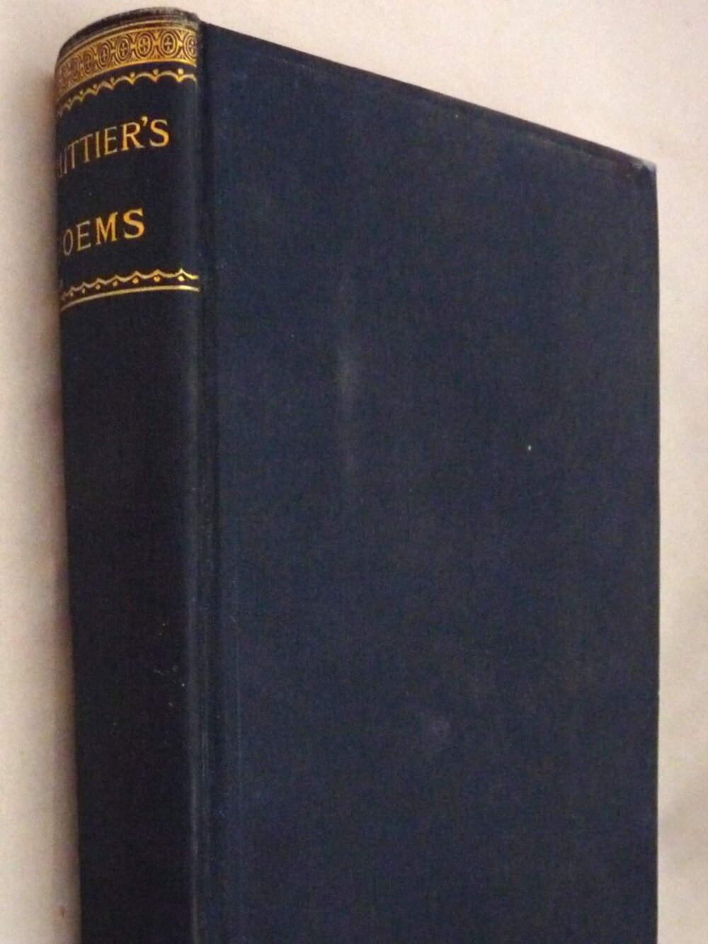 Earlier Poems Whittier book Victorian 1880's classic Burt